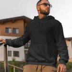 Black Unisex Pullover fleece Hoodie