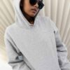 plain girls Heather grey hoodie