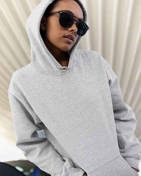 plain girls Heather grey hoodie