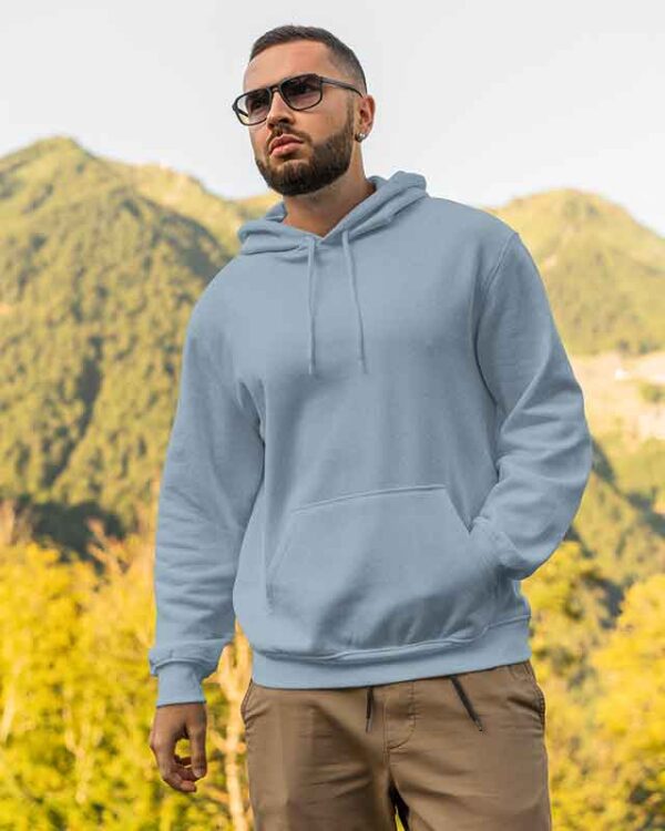 Baby Blue Unisex Pullover fleece Hoodie