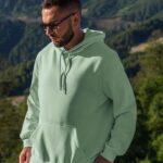 Mint Green Unisex Pullover fleece Hoodie