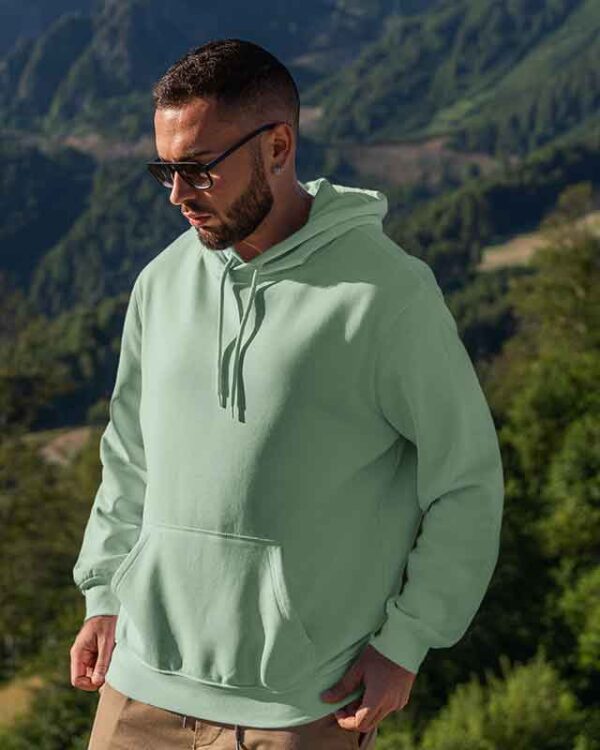 Mint Green Unisex Pullover fleece Hoodie