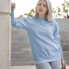 Plain Baby Blue Unisex Sweatshirt