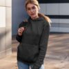 Plain Black Pullover fleece Hoodie