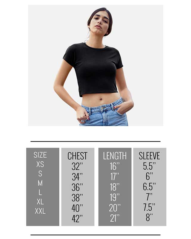 crop top chart